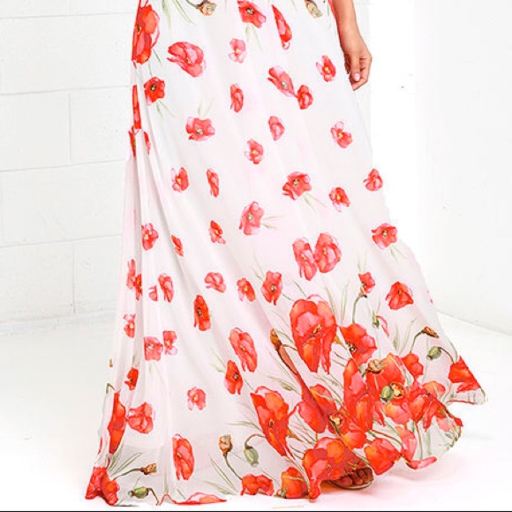 Floral Lulus Maxi Dress